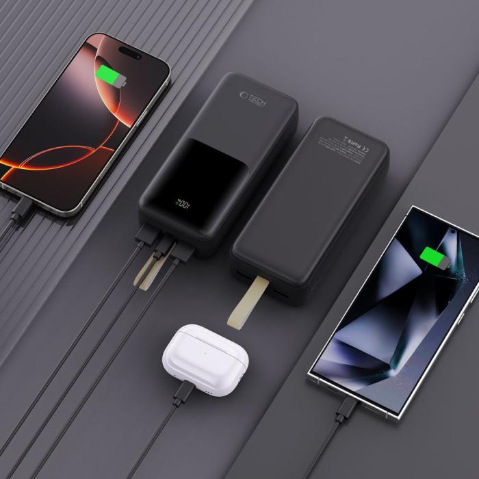 Bild 6, Tech-Protect Tech-Protect 30000 mAh 22.5W Powerbank Svart