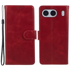  OnePlus Nord 4 Fodral L&auml;der R&ouml;d