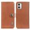 KHAZNEH KHAZNEH Motorola Moto G73 5G Fodral Läder Brun
