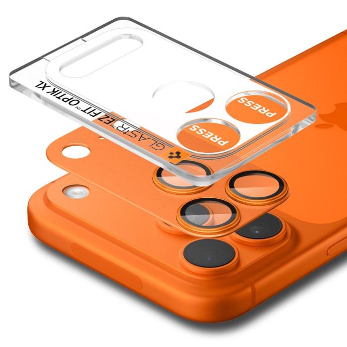 Bild 2, Spigen Spigen iPhone 17 Pro Linsskydd Optik Pro GLAS.tR 