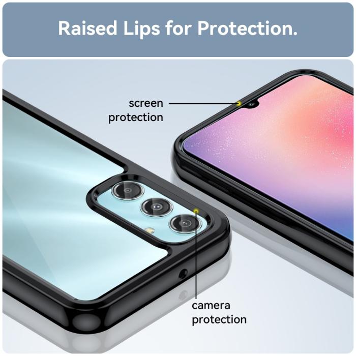 Bild 6,  Samsung Galaxy A25 5G Skal Shockproof Akryl/TPU Svart