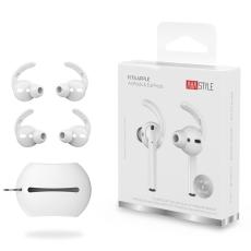 AHASTYLE AHASTYLE AirPods 2/1 2-PACK &Ouml;ronpluggar Silikon Storlek S Vit