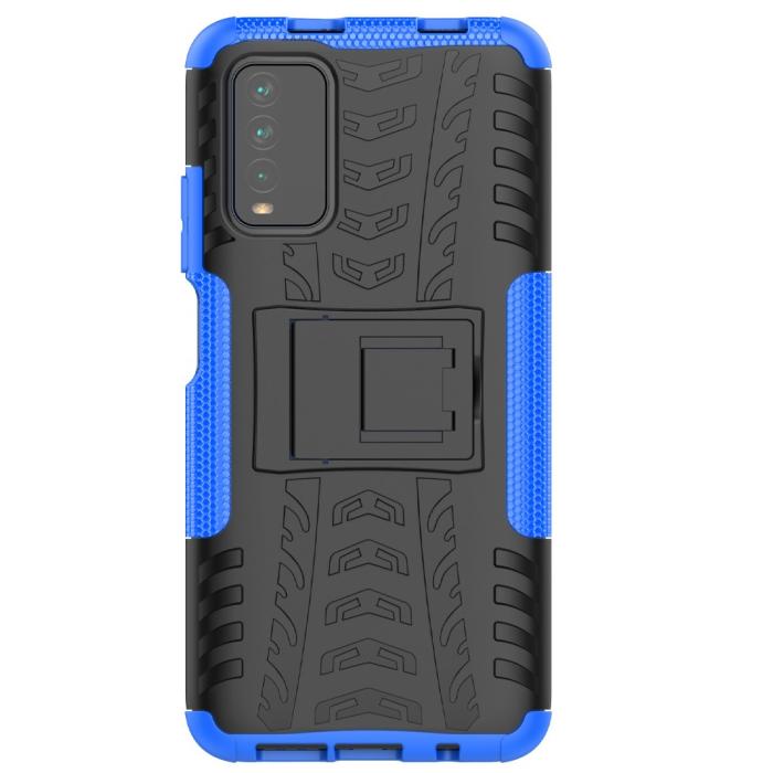 Bild 3,  Xiaomi Redmi 9T - Ultimata Stöttåliga Skalet med Stöd - Blå