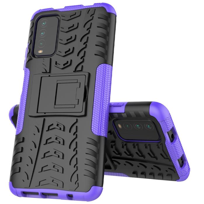 Bild 2,  Xiaomi Redmi 9T - Ultimata Stöttåliga Skalet med Stöd - Lila