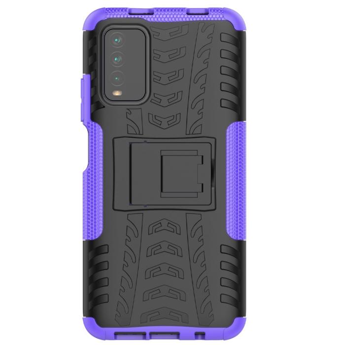 Bild 3,  Xiaomi Redmi 9T - Ultimata Stöttåliga Skalet med Stöd - Lila