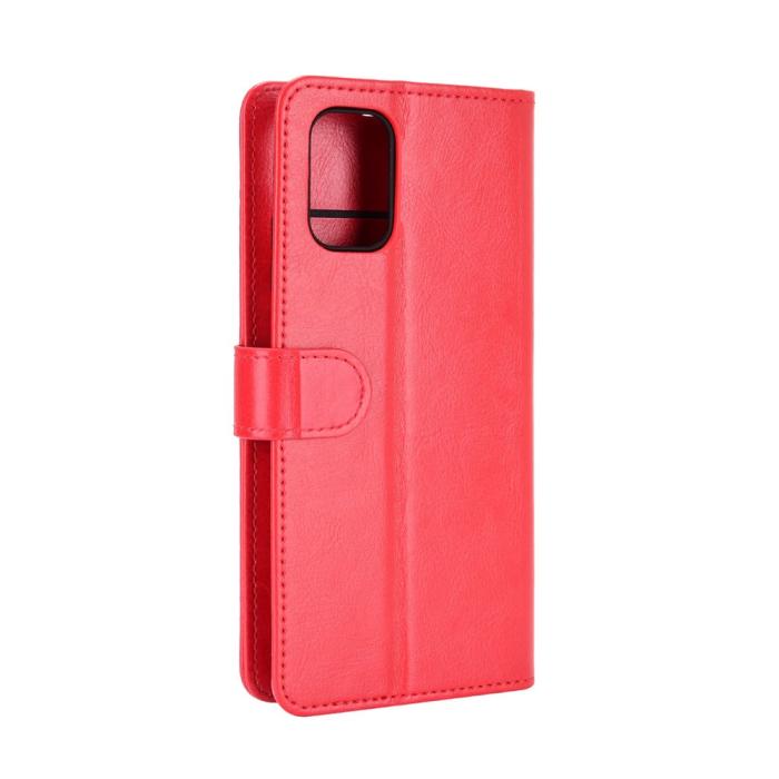 Bild 4,  Xiaomi Redmi 9T - Crazy Horse Läder Fodral - Röd