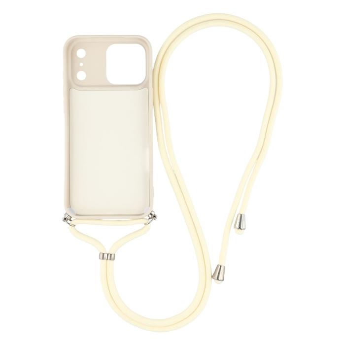Bild 2,  iPhone 17 Pro Skal Med Mobilsnöre TPU Vit