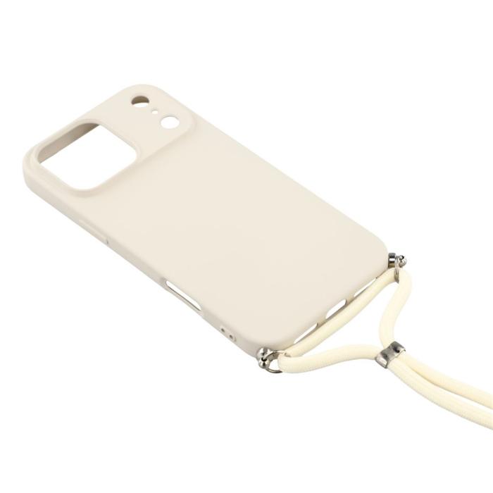 Bild 3,  iPhone 17 Pro Skal Med Mobilsnöre TPU Vit