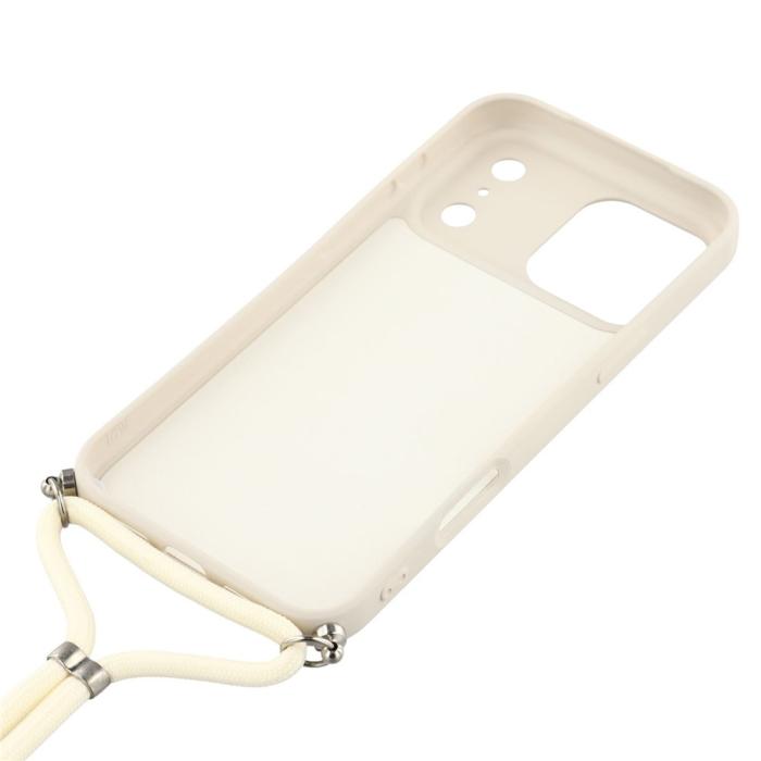Bild 5,  iPhone 17 Pro Skal Med Mobilsnöre TPU Vit