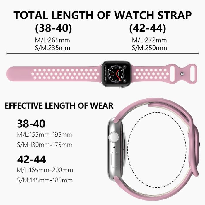 Bild 4, ColorPop Sportarmband Dual-Color Apple Watch 42/44/45/46/49 mm (S/M)