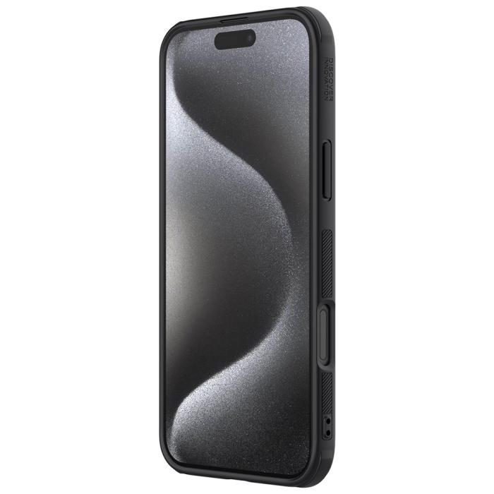 Bild 5, NILLKIN NILLKIN iPhone 16 Pro Max Skal MagSafe Frosted Shield Svart