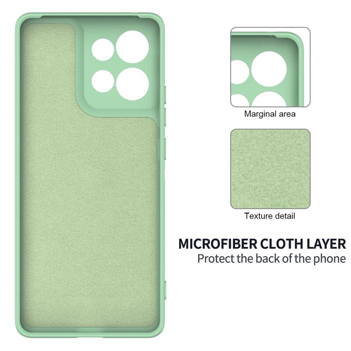 Bild 6,  Motorola Moto G56 5G Skal Liquid Silikon Grön