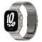  Apple Watch 42/44/45/46/49 mm Klockarmband Metall Titanium