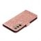  Samsung Galaxy S22 Fodral Flower Textur Roséguld