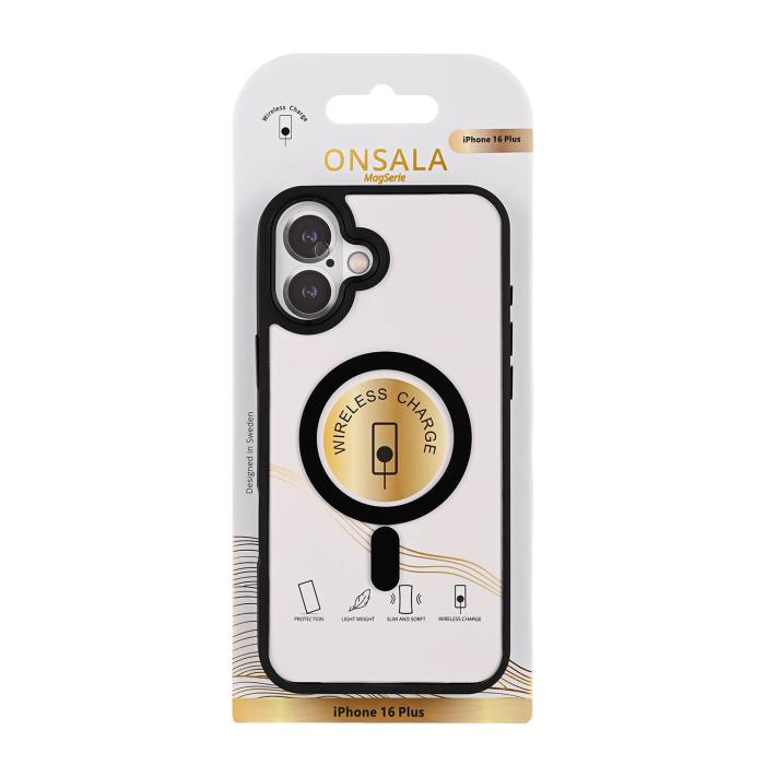 Bild 3, Onsala Onsala iPhone 16 Plus Mobilskal Bumper MagSafe Svart/Transparent