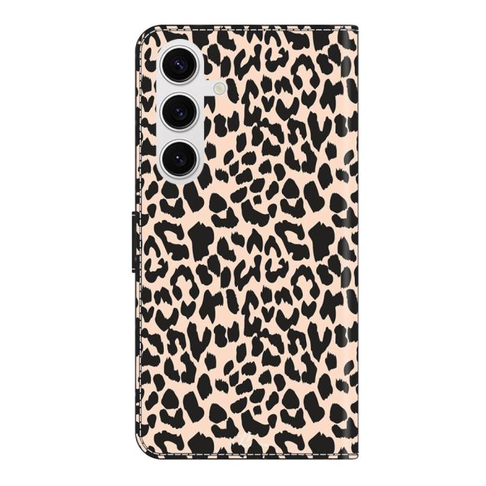 Bild 6,  Samsung Galaxy S25 Fodral Läder Leopard Tryck