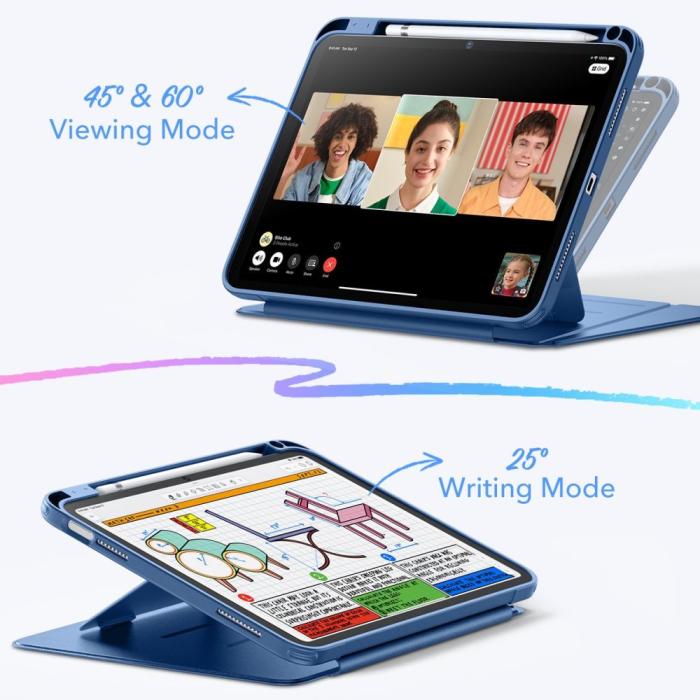 Bild 3, ESR ESR iPad 11 2025 / 10.9 2022 Fodral Flip Hybrid Navy Blue