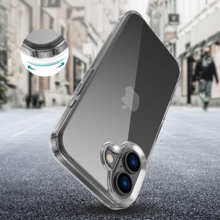 Bild 2, Tech-Protect Tech-Protect iPhone 16 Skal FlexAir Hybrid Transparent