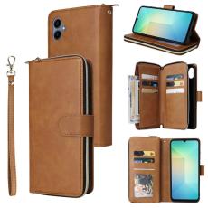 Samsung Galaxy A07 Fodral Multifunktionellt L&auml;der Brun
