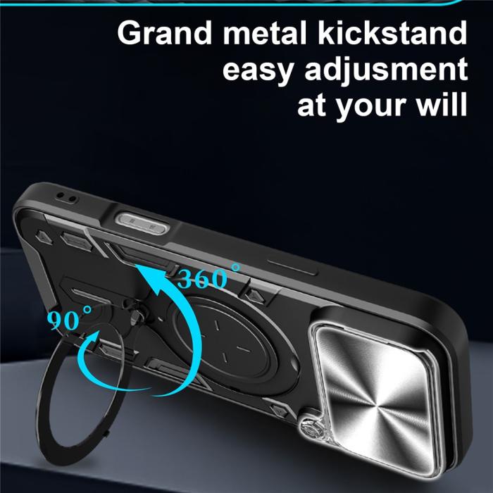Bild 5,  iPhone 17 Pro Max Skal CamShield Kickstand Hybrid Svart