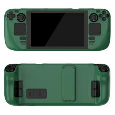  Skyddande Skal Till Steam Deck/OLED Med Kickstand Milit&auml;r Gr&ouml;n