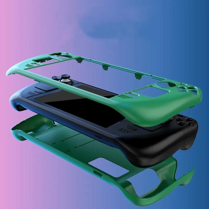 Bild 3,  Skyddande Skal Till Steam Deck/OLED Med Kickstand Militär Grön