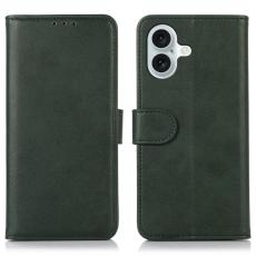  iPhone 17 Fodral L&auml;der Gr&ouml;n