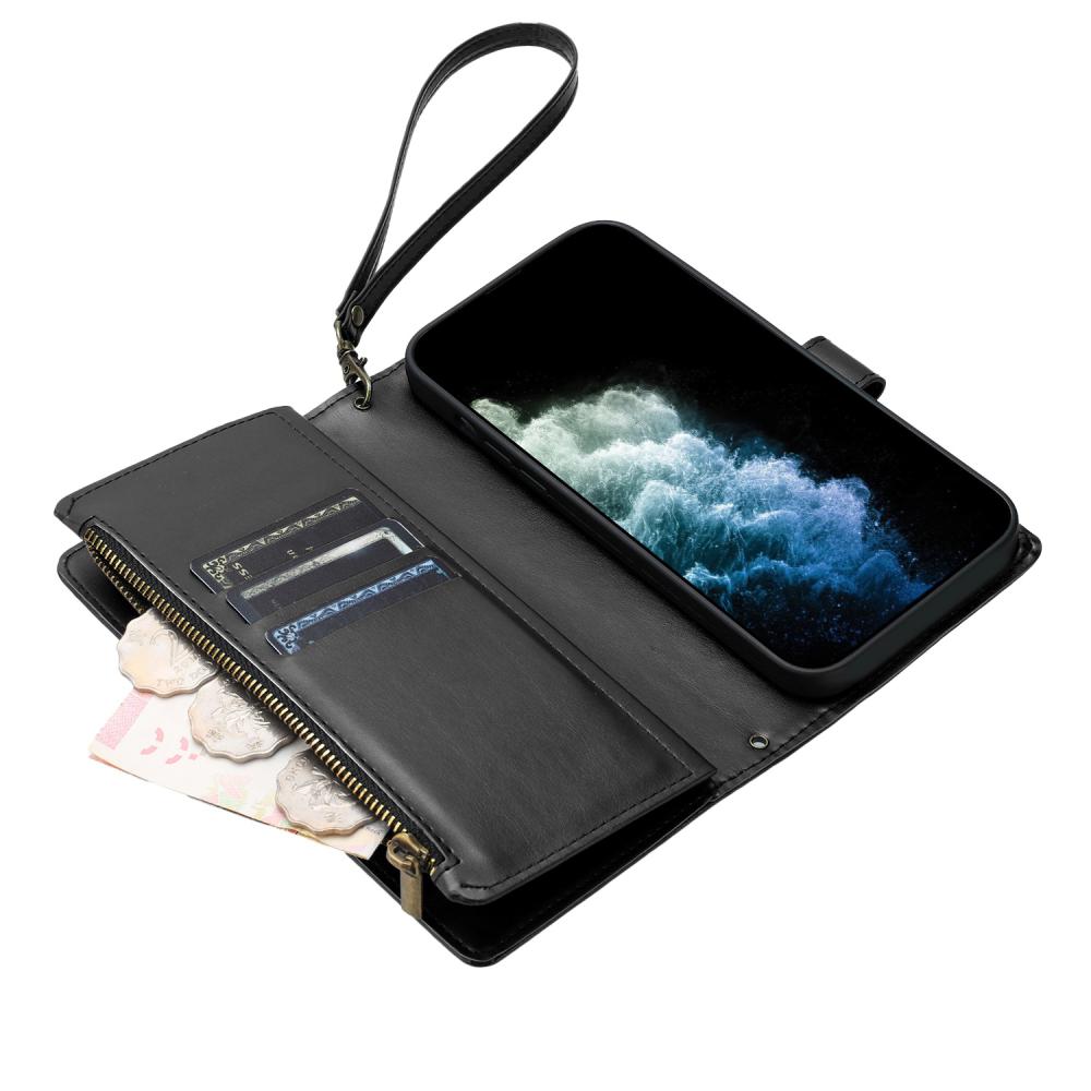  Samsung Galaxy S26 Fodral Multifunktionellt Läder Svart