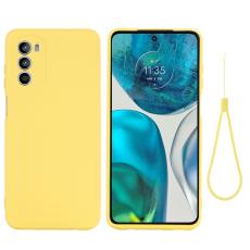  Motorola Moto G52/G82 Skal Liquid Silikon Gul