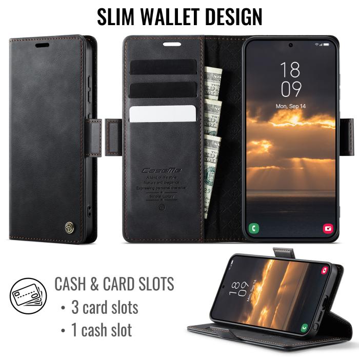 Bild 2, CASEME CASEME Samsung Galaxy S26 Ultra Fodral RFID Läder Svart