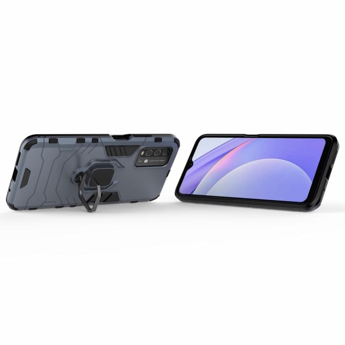 Bild 3,  Xiaomi Redmi 9T - Hybrid Ring Skal - Blå