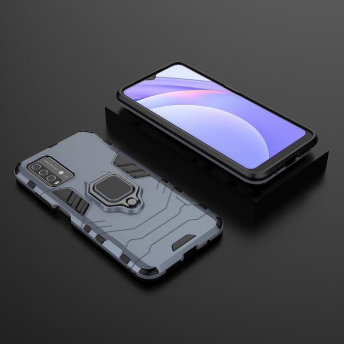 Bild 5,  Xiaomi Redmi 9T - Hybrid Ring Skal - Blå