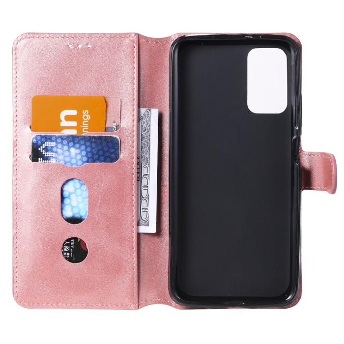 Bild 4,  Xiaomi Redmi 9T - Solid Läder Fodral - Roséguld