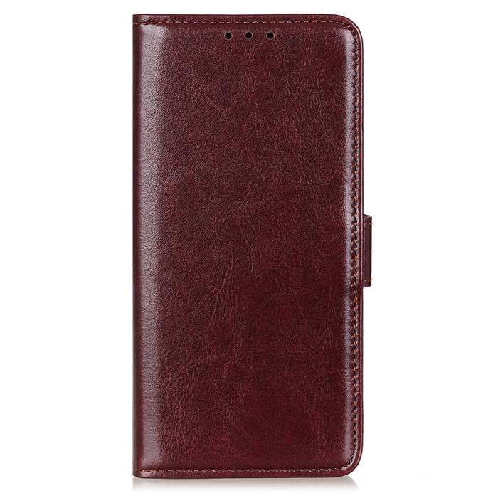 Bild 5,  Motorola Edge 50 Neo Fodral Crazy Horse Läder Brun