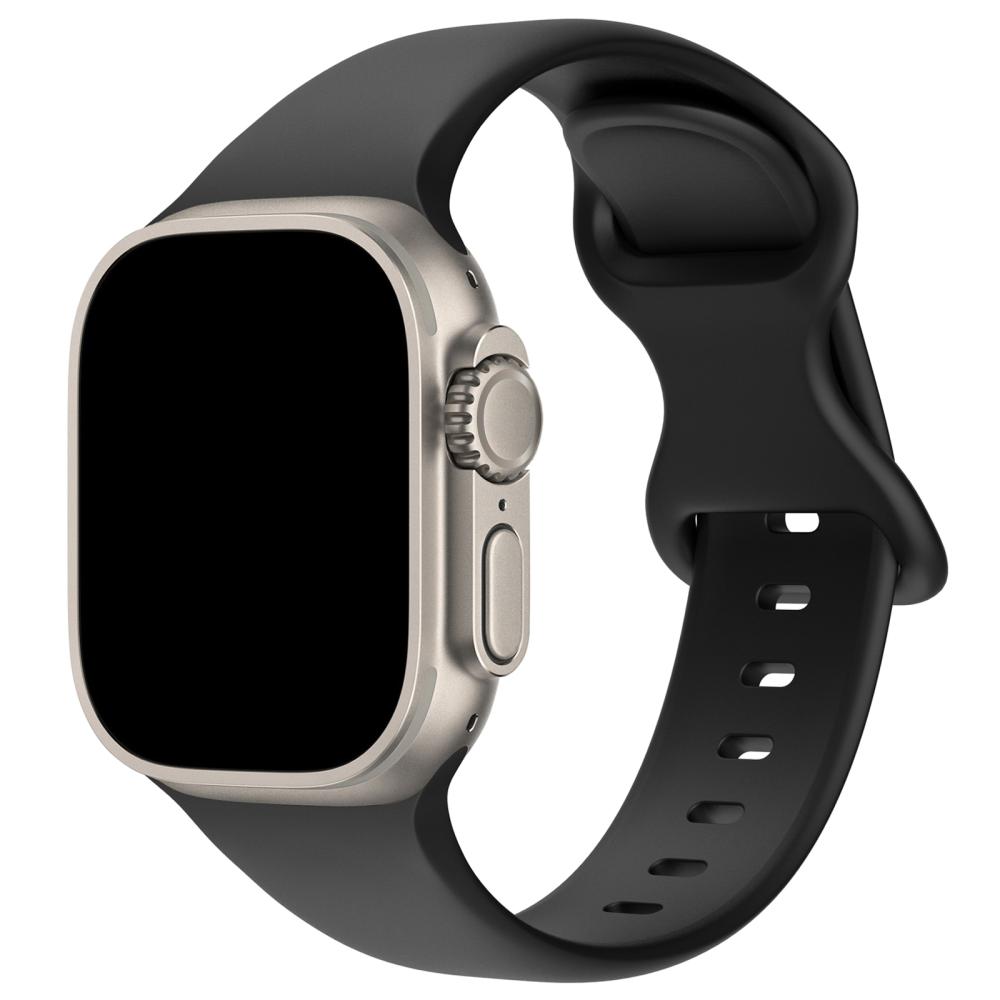 ColorPop Silikon Armband Butterfly Apple Watch 42/41/40/38 mm (M/L) Svart