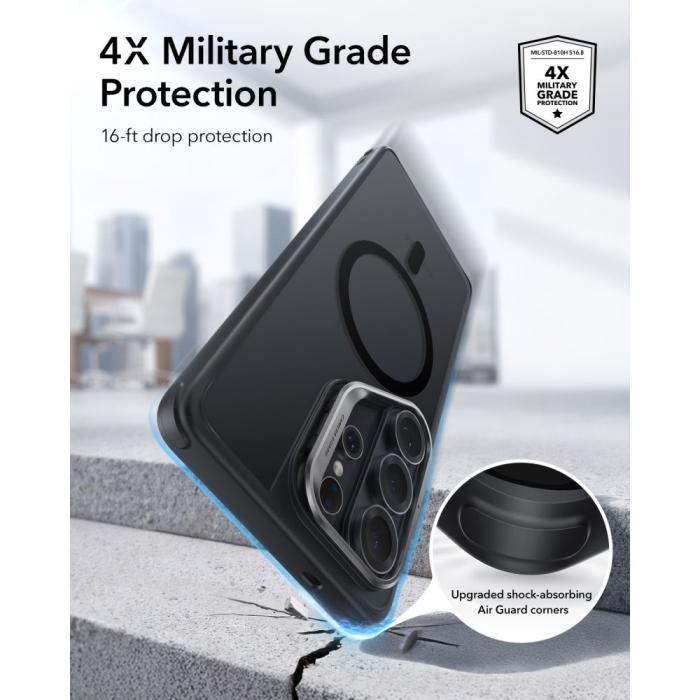 Bild 5, ESR ESR Galaxy S26 Ultra Skal MagSafe Classic Hybrid Kickstand Frosted Black