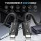  2m Thunderbolt 5 Kabel USB-C 240W 8K / 60Hz PD Svart