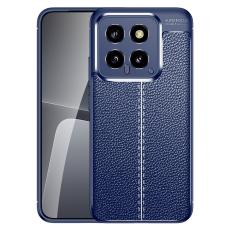  Xiaomi 14 Skal Litchi L&auml;der Textur Bl&aring;