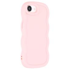  iPhone 17e / 16e Mobilskal Wavy Ljus Rosa