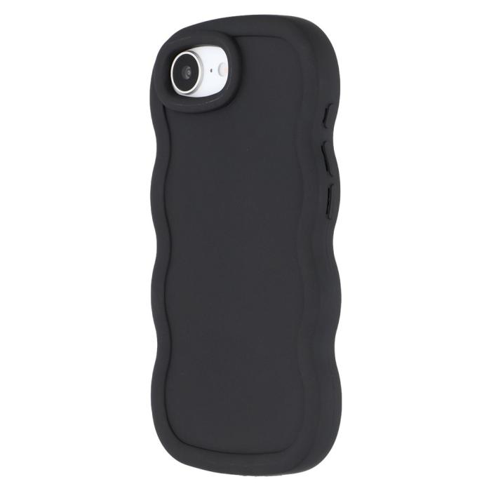 Bild 4,  iPhone 17e / 16e Mobilskal Wavy Svart