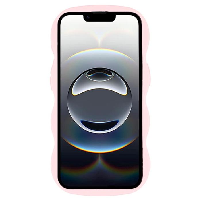 Bild 2,  iPhone 17e / 16e Mobilskal Wavy Ljus Rosa