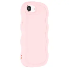  iPhone 17e / 16e Mobilskal Wavy Ljus Rosa