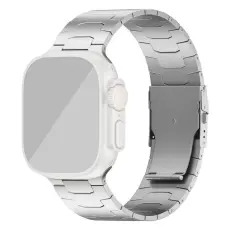  Apple Watch 42/44/45/46/49 mm Klockarmband Metall Silver