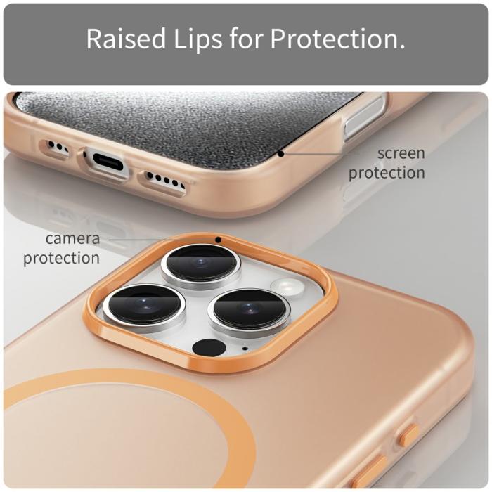 Bild 6,  iPhone 16 Pro Skal MagSafe Slim Matt Orange