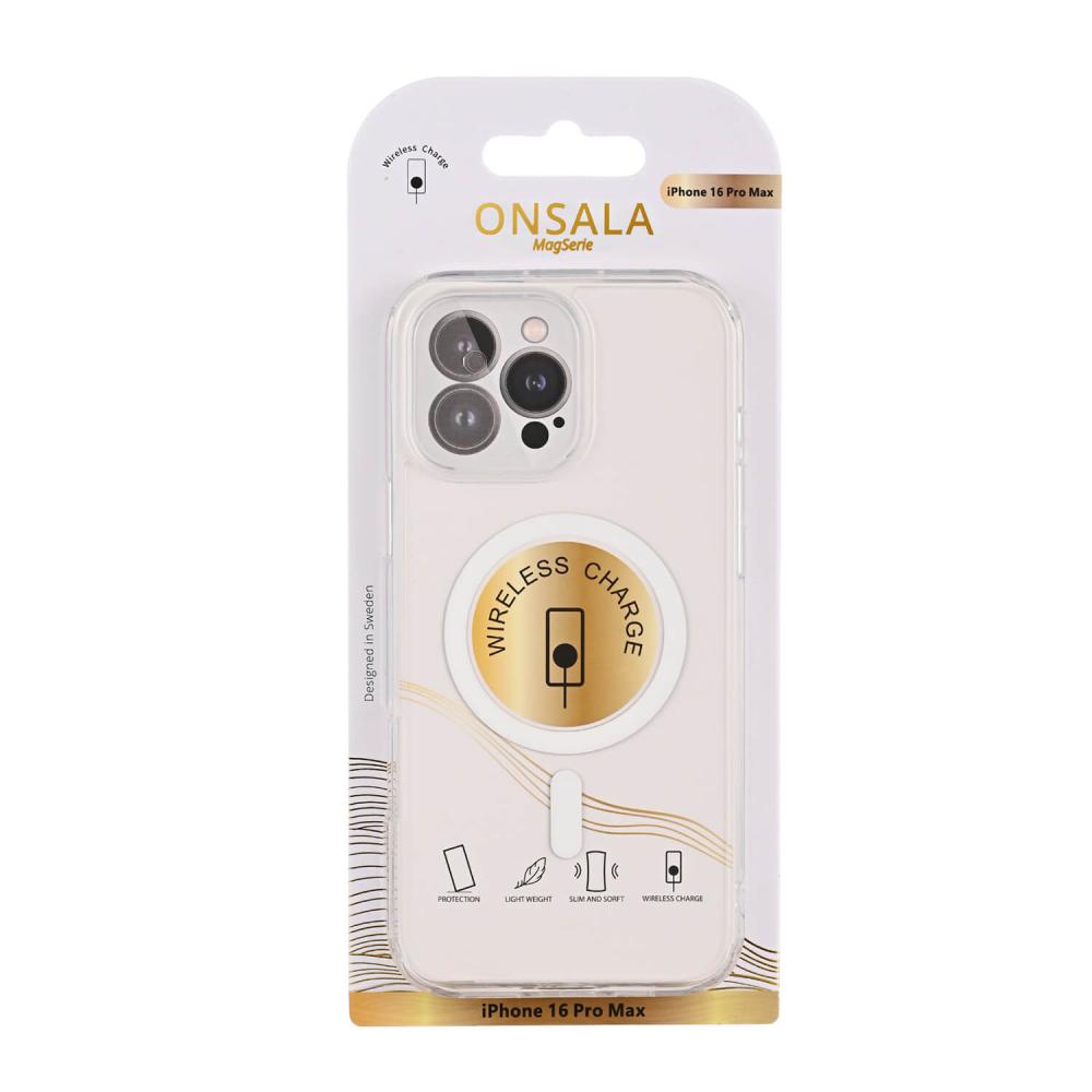 Onsala Onsala iPhone 16 Pro Max Mobilskal TPU MagSafe Transparent
