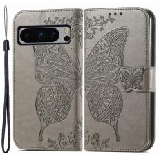  Google Pixel 8 Pro Fodral Med Tryck Fj&auml;ril Gr&aring;