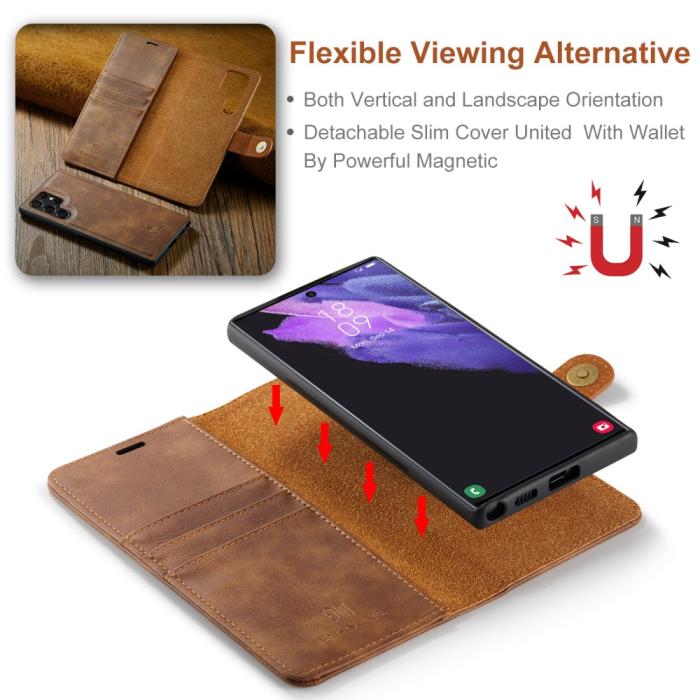 Bild 5, DG.MING DG.MING Galaxy S25 Ultra 2in1 Magnet Fodral / Skal Brun