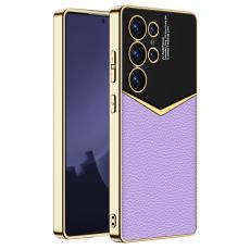 GKK GKK Galaxy S25 Ultra Skal L&auml;der Hybrid Electroplate Lila