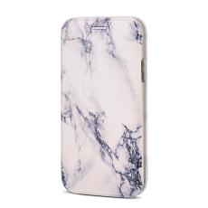  iPhone X/Xs Pl&aring;nboksfodral - Marble White