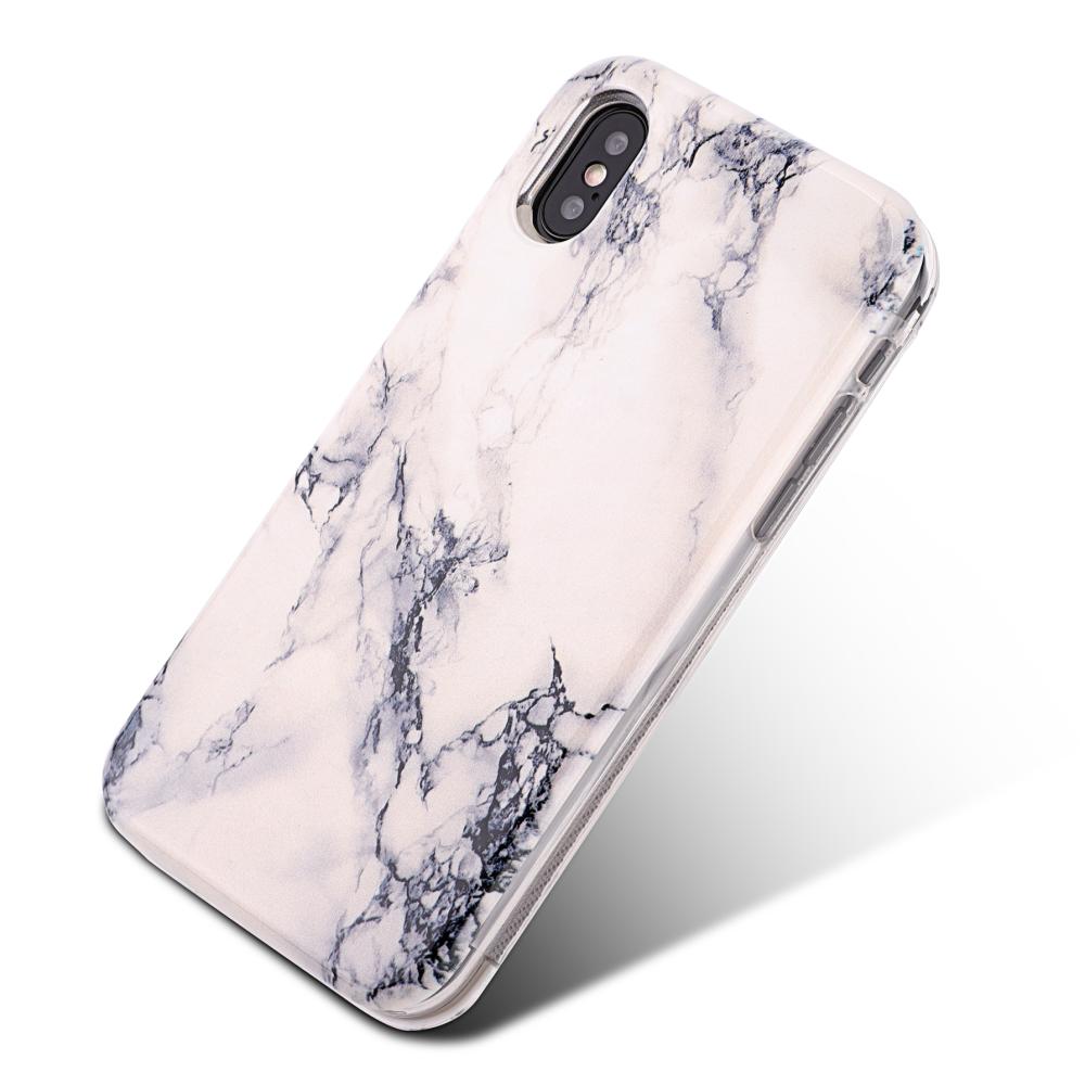  iPhone X/Xs Plånboksfodral - Marble White